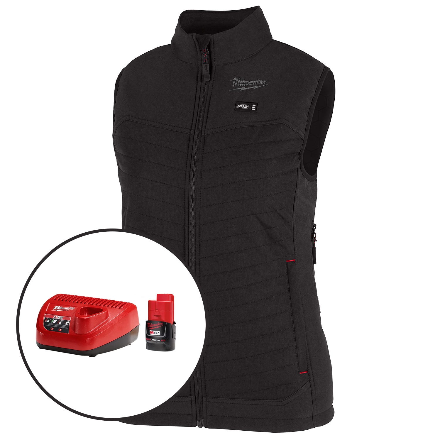 Milwaukee F300B M12 Women's Heated AXIS Vest w/ HEXON Technology