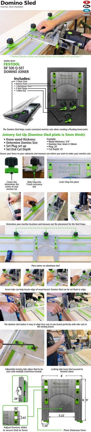 Fastcap Domino Sled for Festool DOMINO