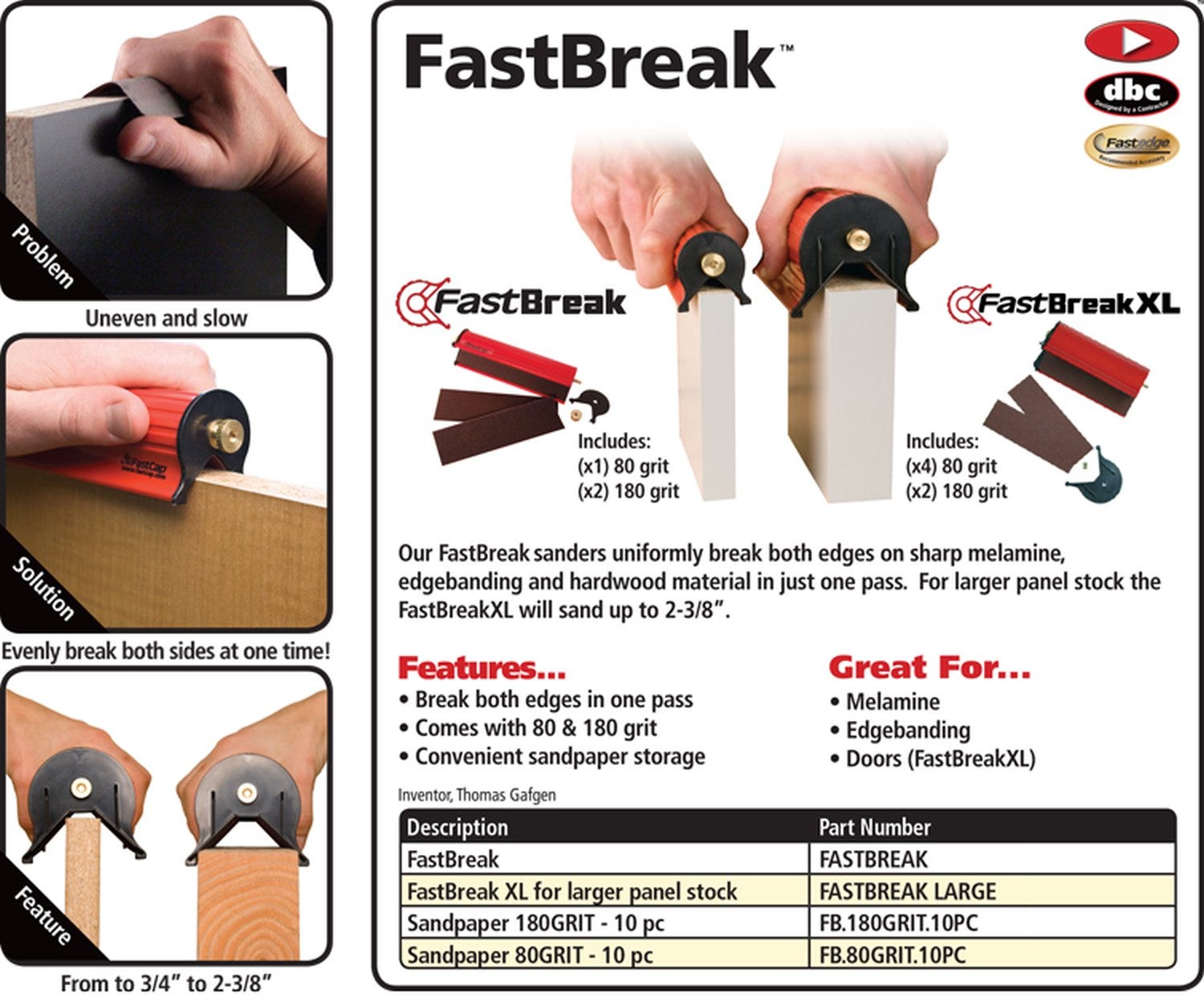 Fastcap Fastbreak Corner Sander