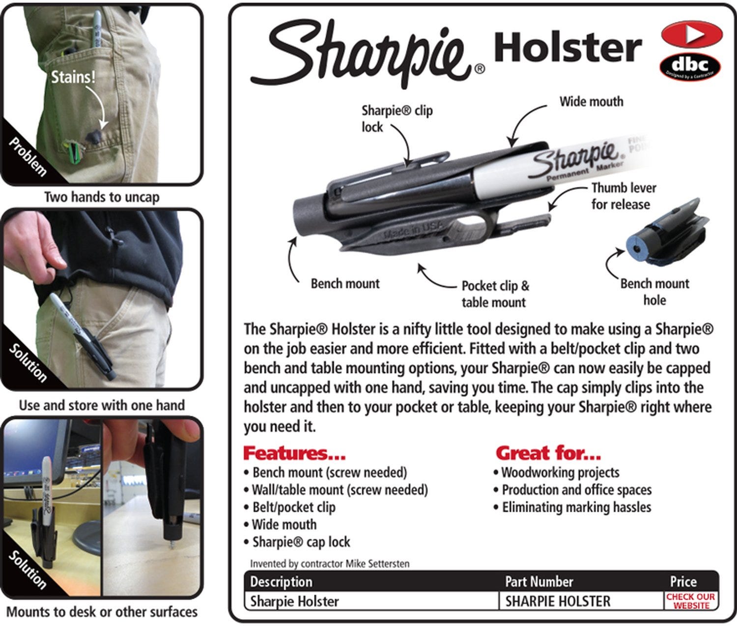Fastcap Sharpie Holster