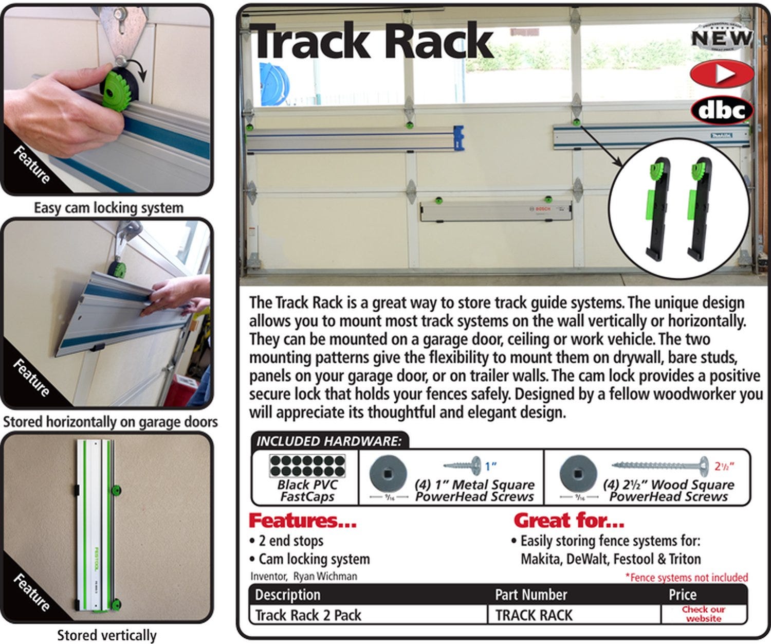 Fastcap Track Rack, 2-Pack