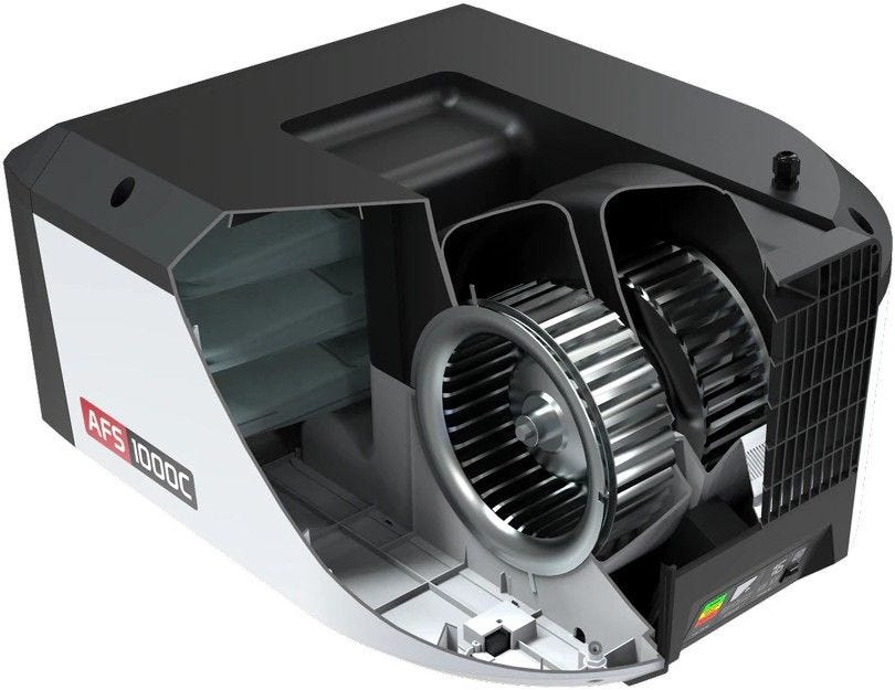 Jet 713000 AFS-1000C 1000CFM 6-Speed Air Filtration System