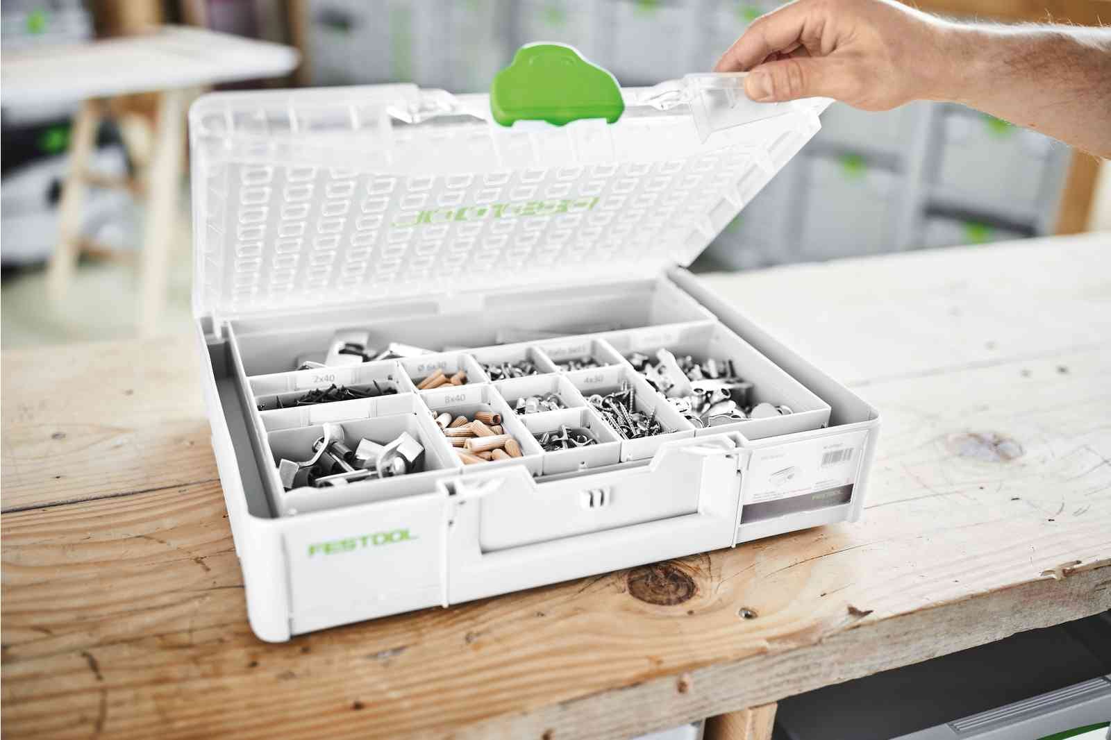 Festool 204854 Systainer3 Organizer M 89 with 6 Containers – Tool Nut