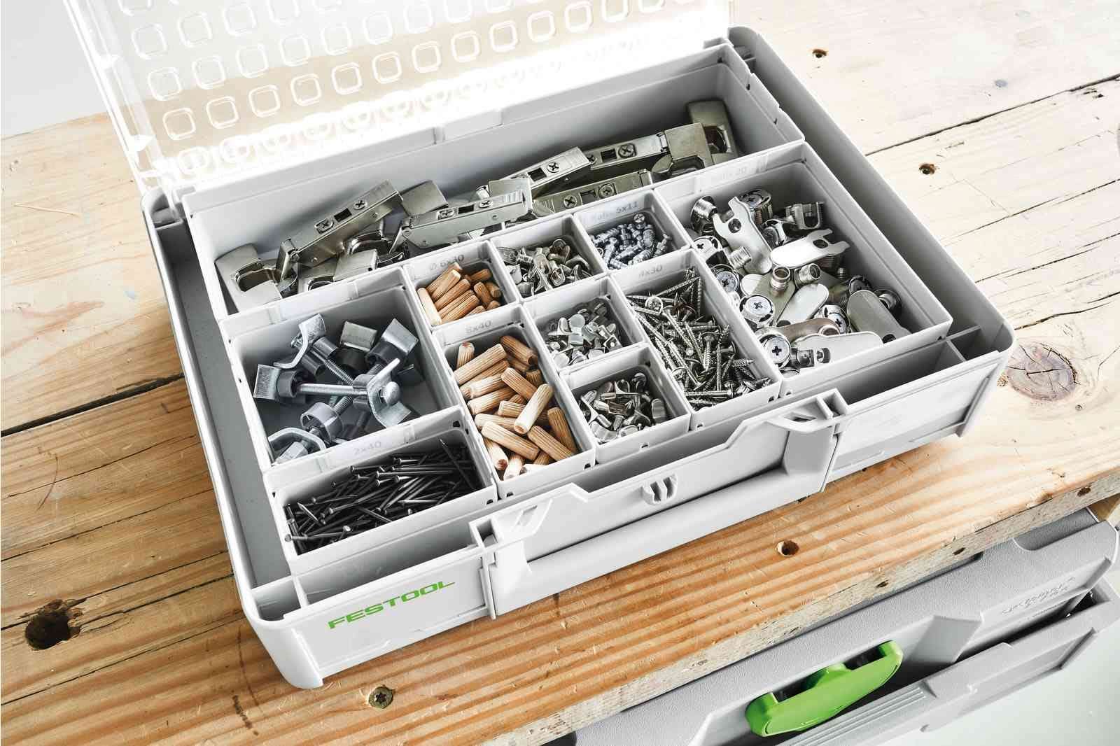 Festool 204854 Systainer3 Organizer M 89 with 6 Containers – Tool Nut