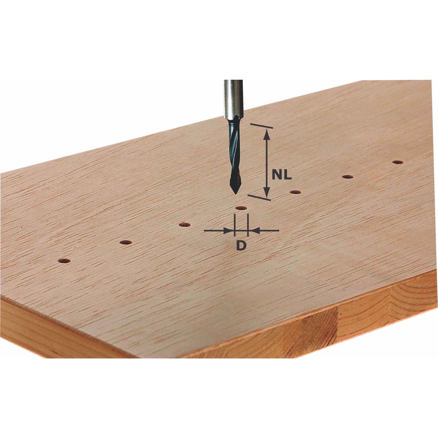 Festool 491064 Dowel Drill Router Bit, HW 5x30mm