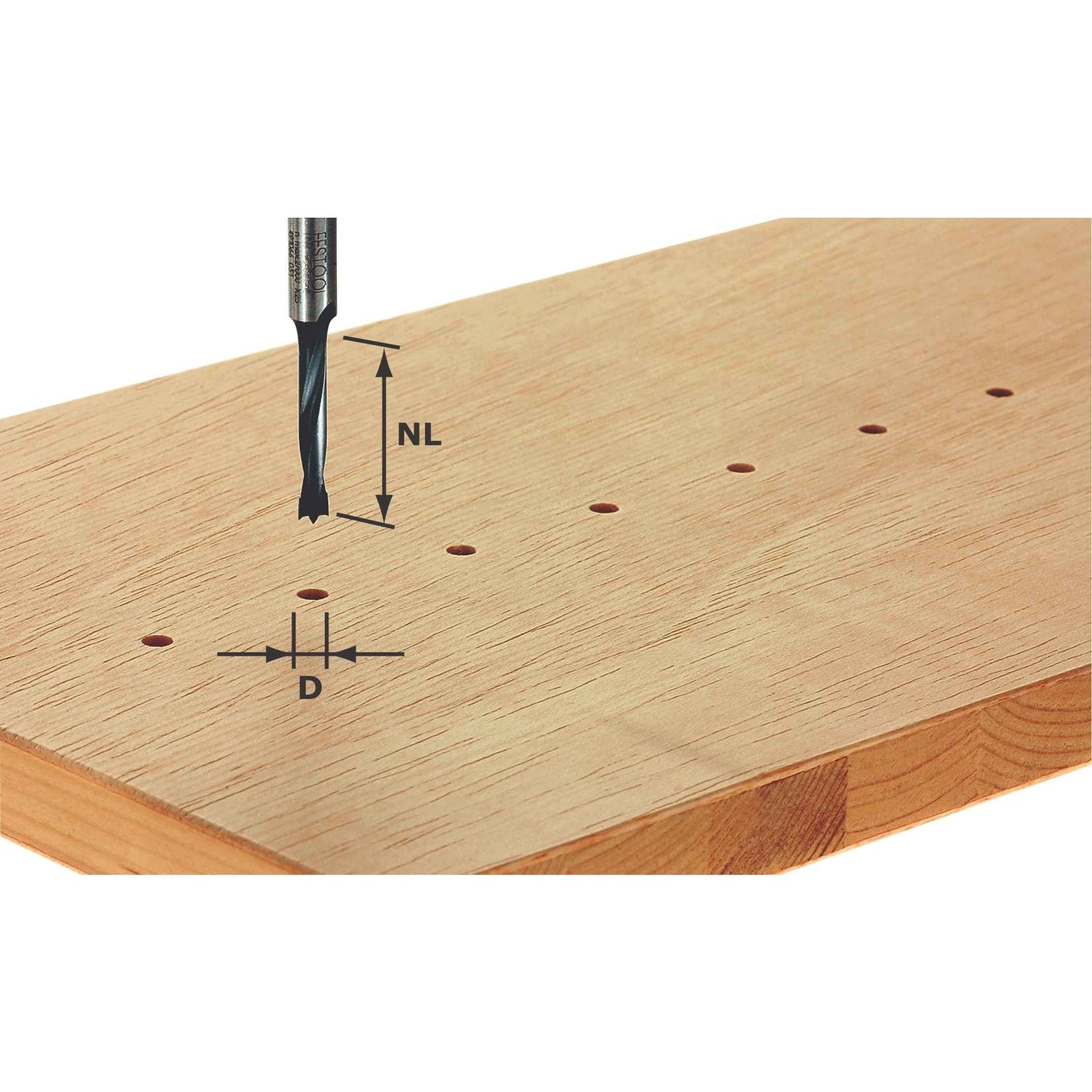 Festool 491065 Dowel Drill Router Bit, Hw 3X16mm