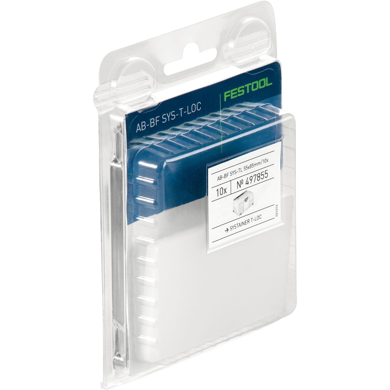 Festool 497855 Clear Labels for T-LOC Systainers - 10 Pack