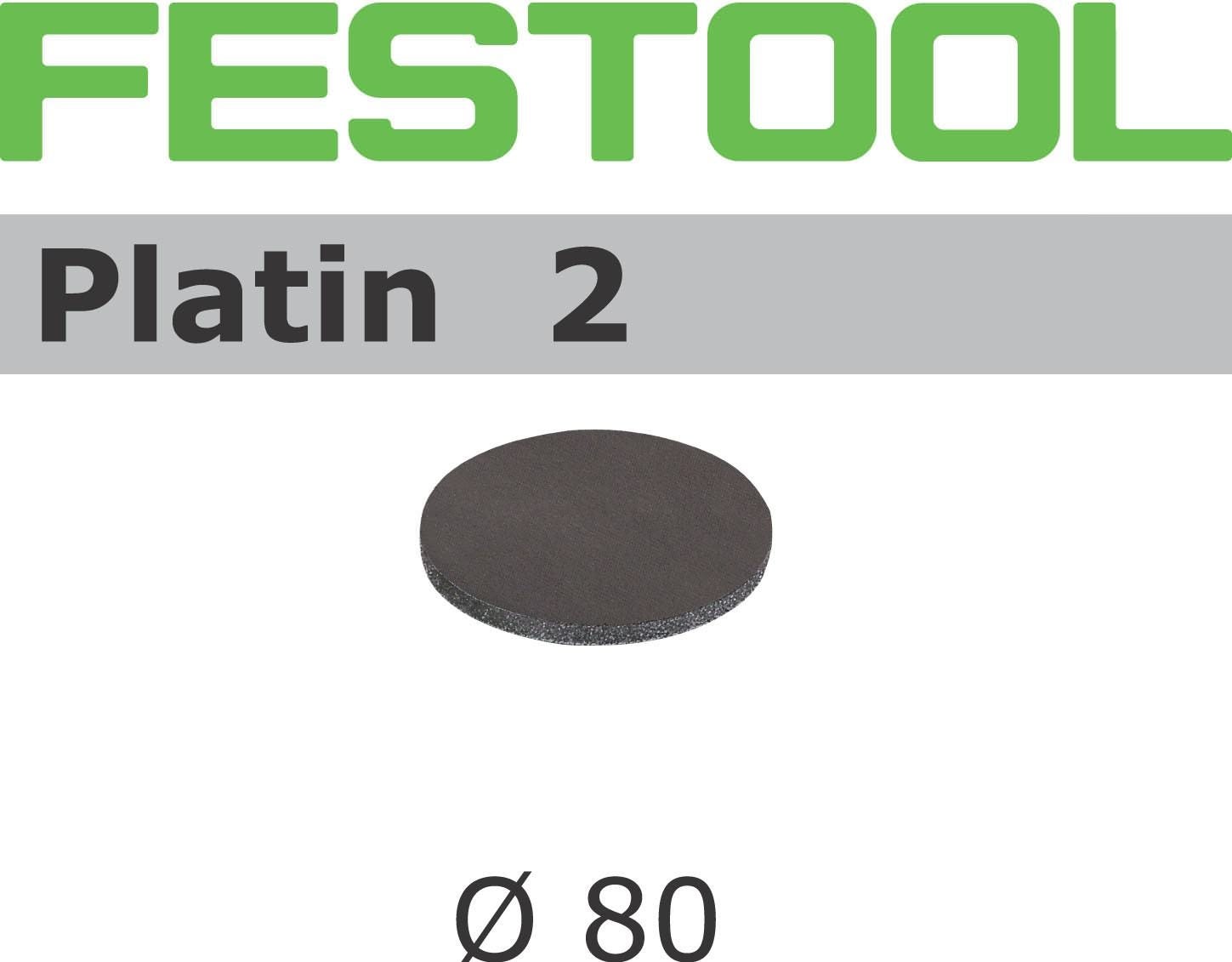 Festool Platin Sandpaper for RO 90 DX Sanders, 15-Pack