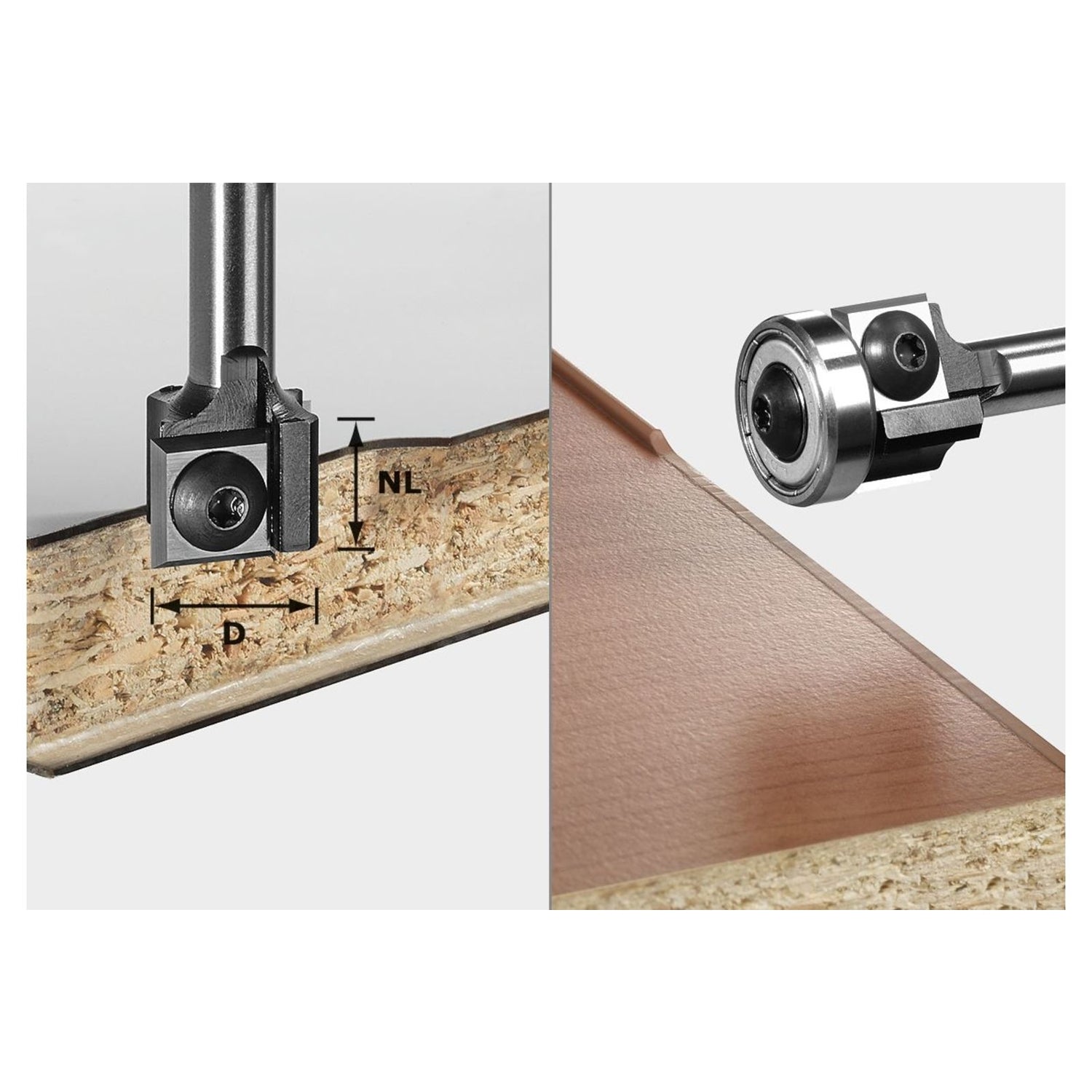 Festool 499806 HW Two Flute Edge Trimming Cutter