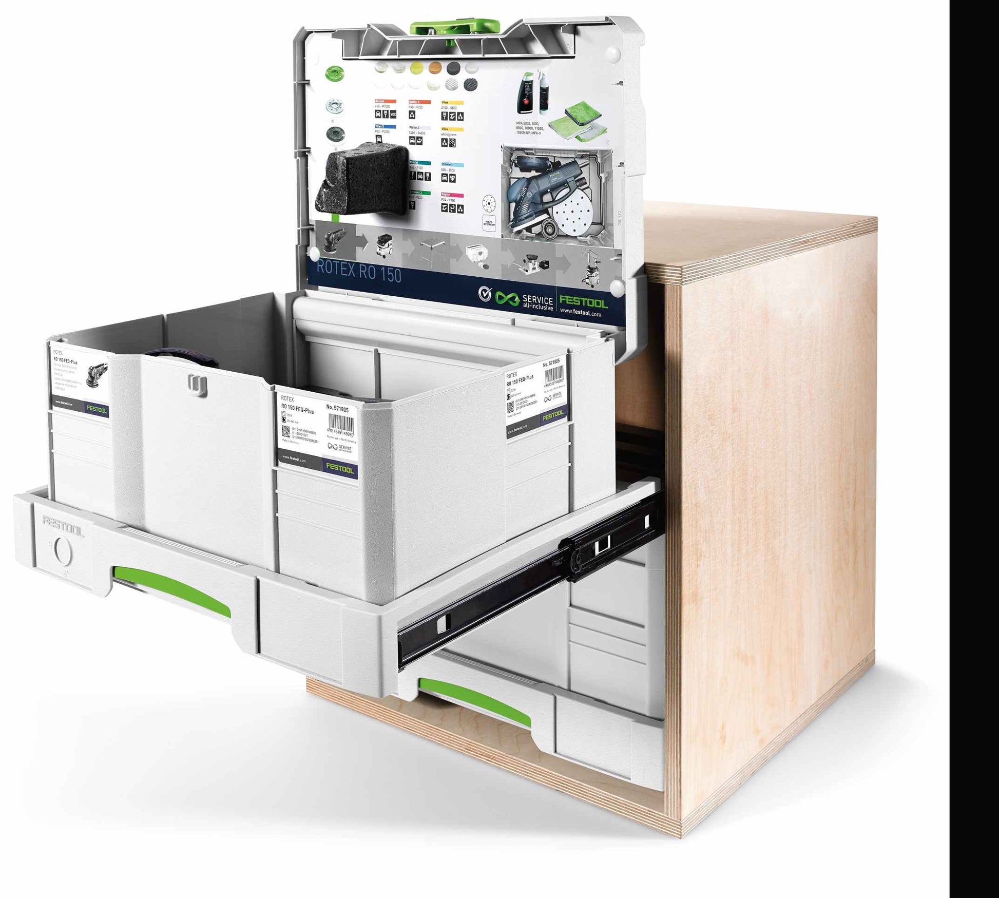Festool 500767 SYS-AZ Drawer Set, 5-Pack
