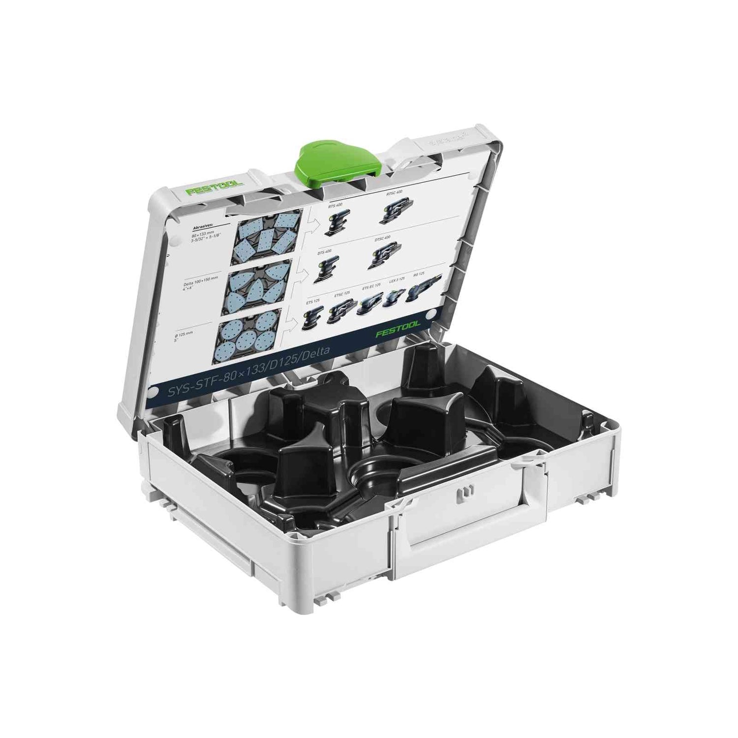 Festool 576781 Systainer3 for LS 130, RTS 400, DTS 400  and 125mm Abrasives