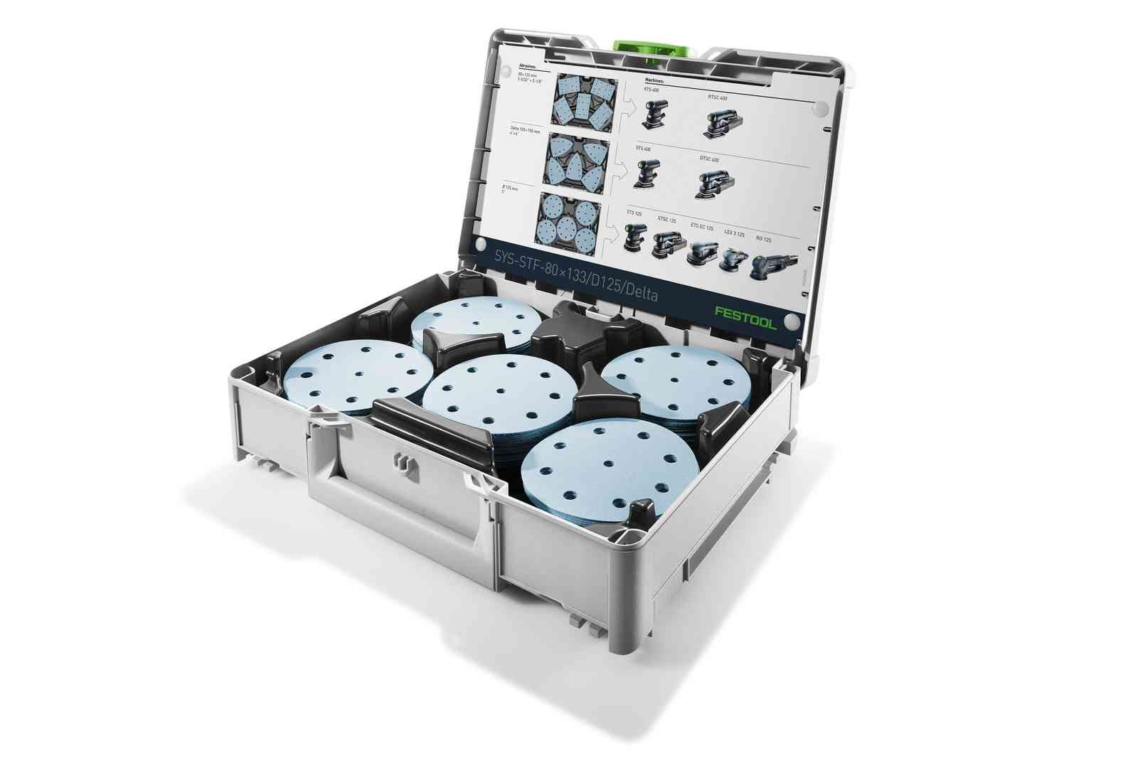 Festool 576781 Systainer3 for LS 130, RTS 400, DTS 400  and 125mm Abrasives