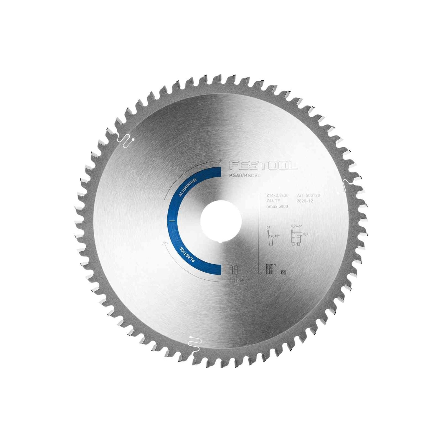 Festool 576929 64-Tooth 216mm-Diameter Metal Cutting Circular Saw Blade