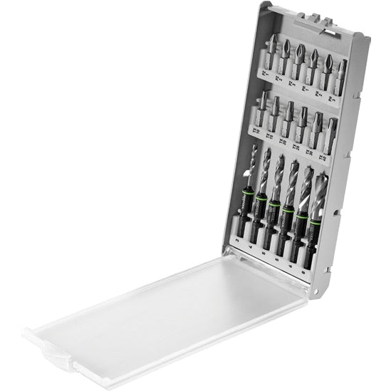 Festool 577779 18-Piece Drill and Driver Bit Cassette BKS SYS3 D3-8 K CE/W F