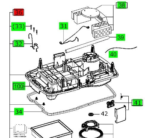 Festool 201875 CT 26/36/48 Filter Housing