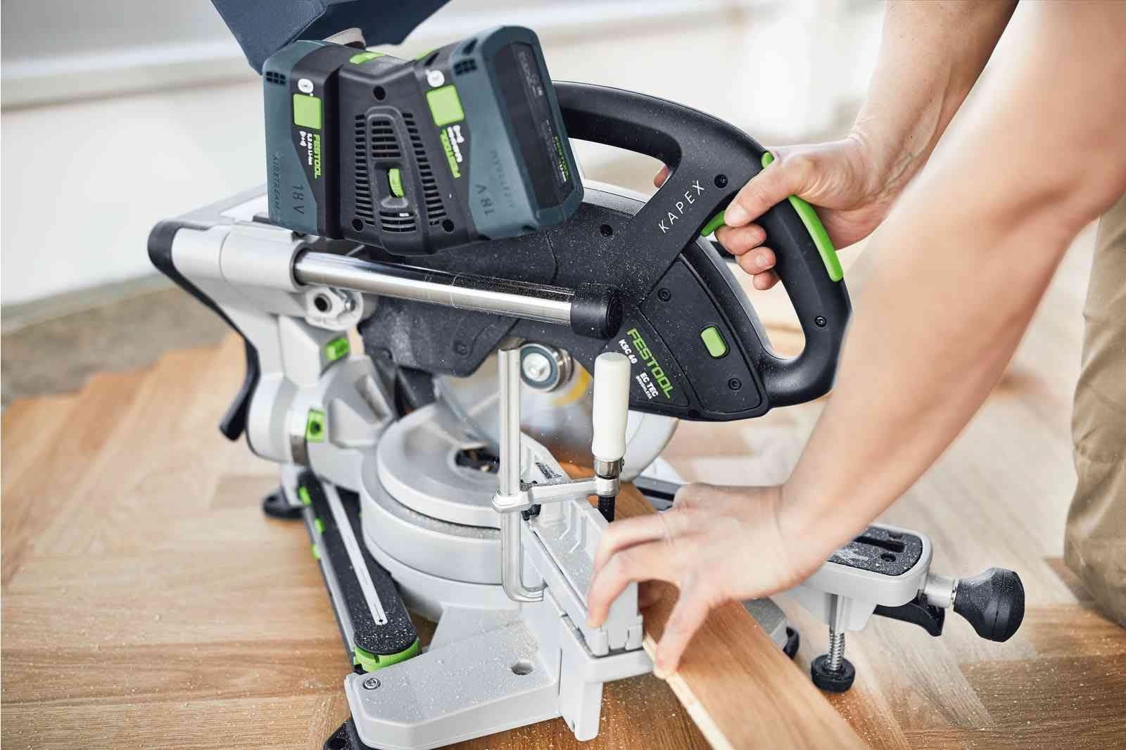 Festool 577176 Kapex KSC 60 EB Cordless Dual-18V Miter Saw 5.0 Kit