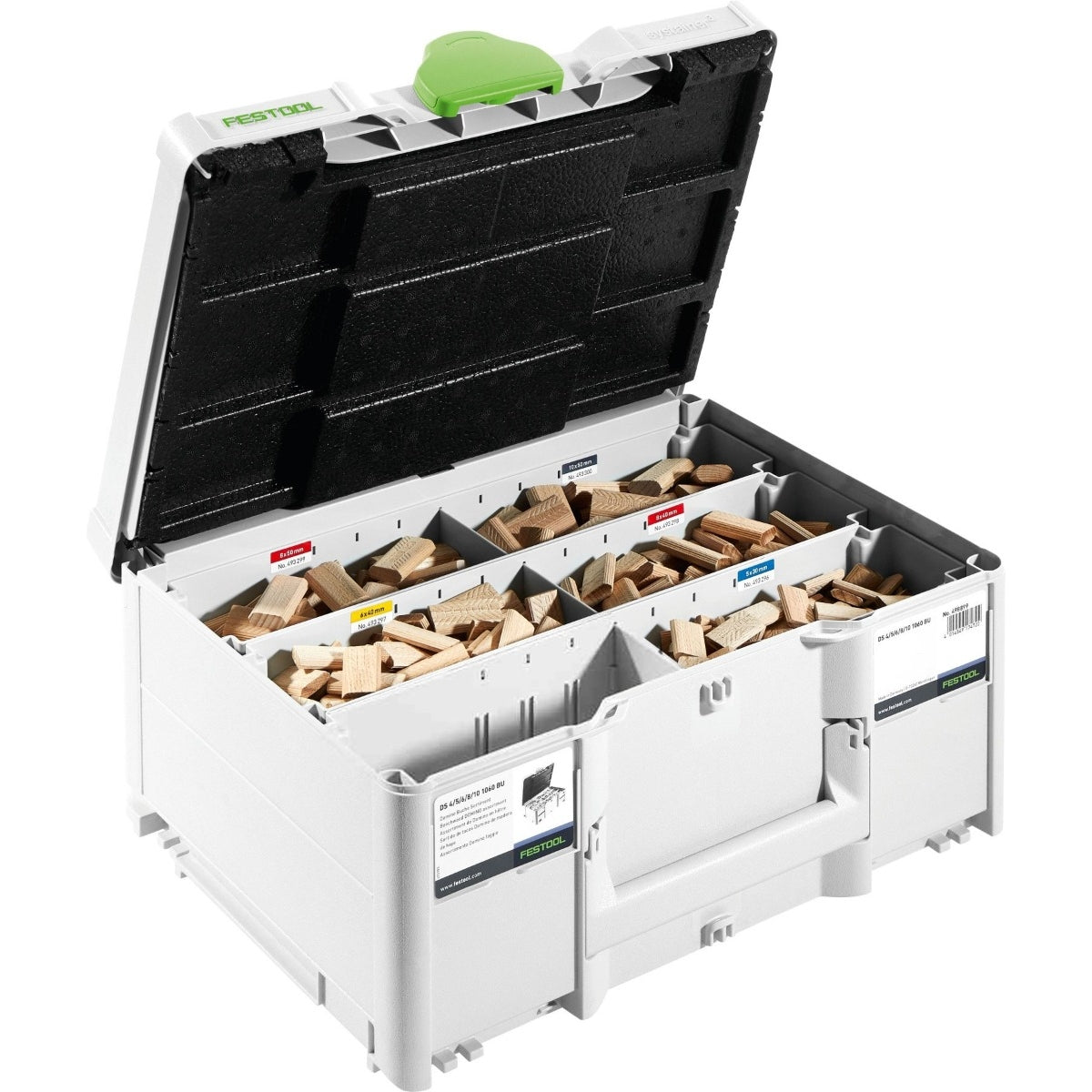 Festool Domino DF 500 805-Piece Tenon Assortment Systainer3