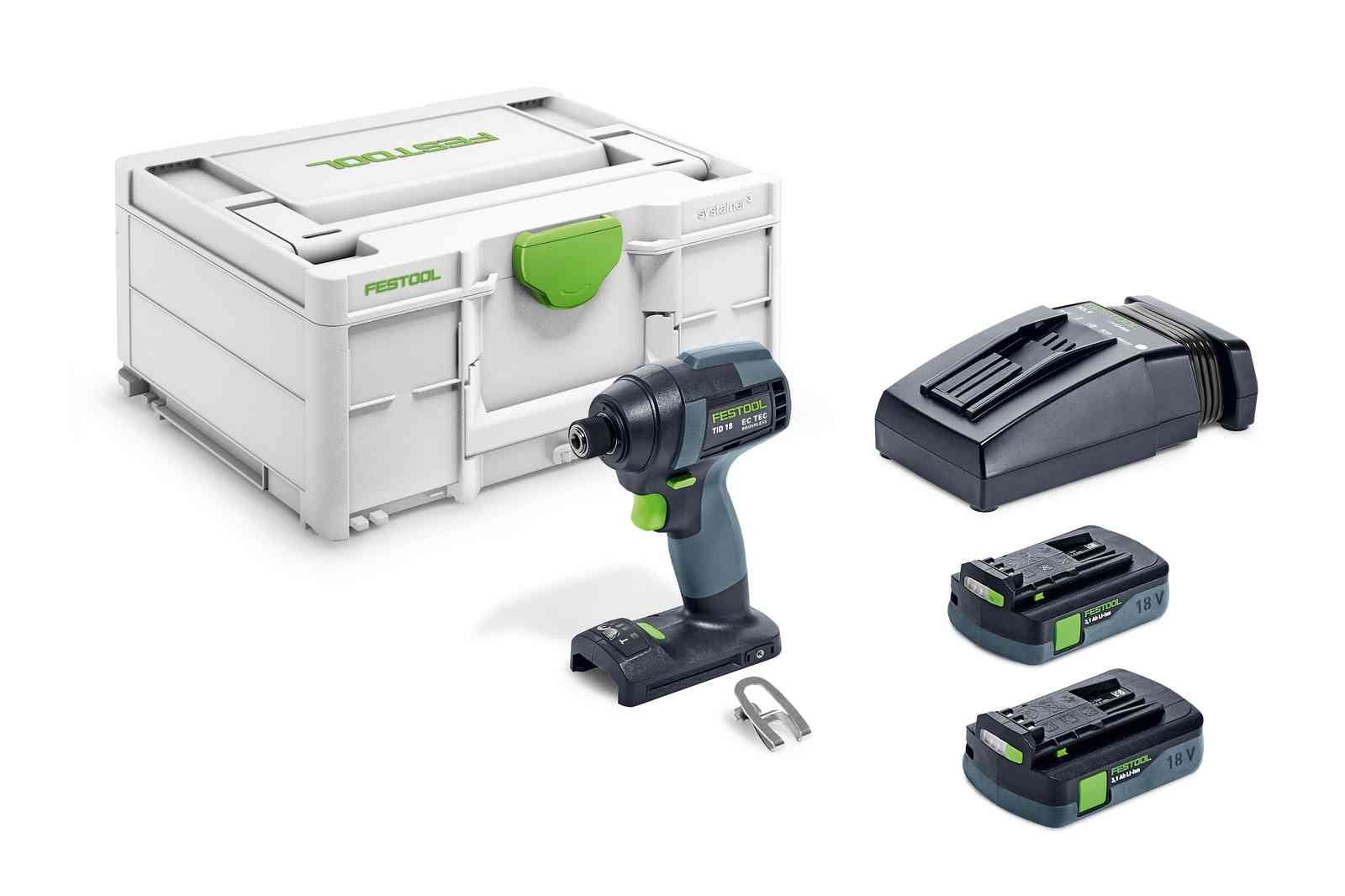 Festool 577614 TID 18 Cordless 18V Impact Driver PLUS 4.0Ah Kit