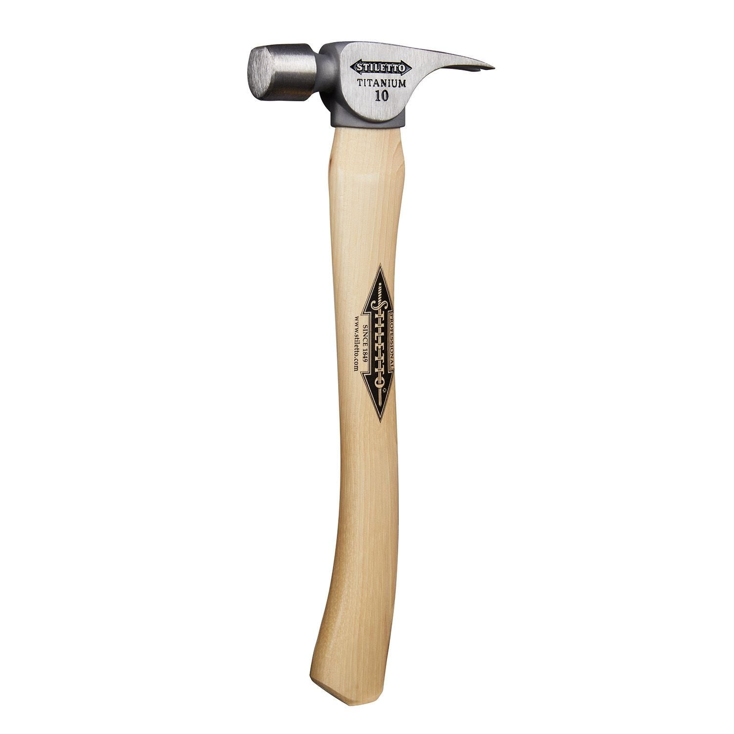 Stiletto FH10C 10oz Smooth/Curved Hickory Hammer