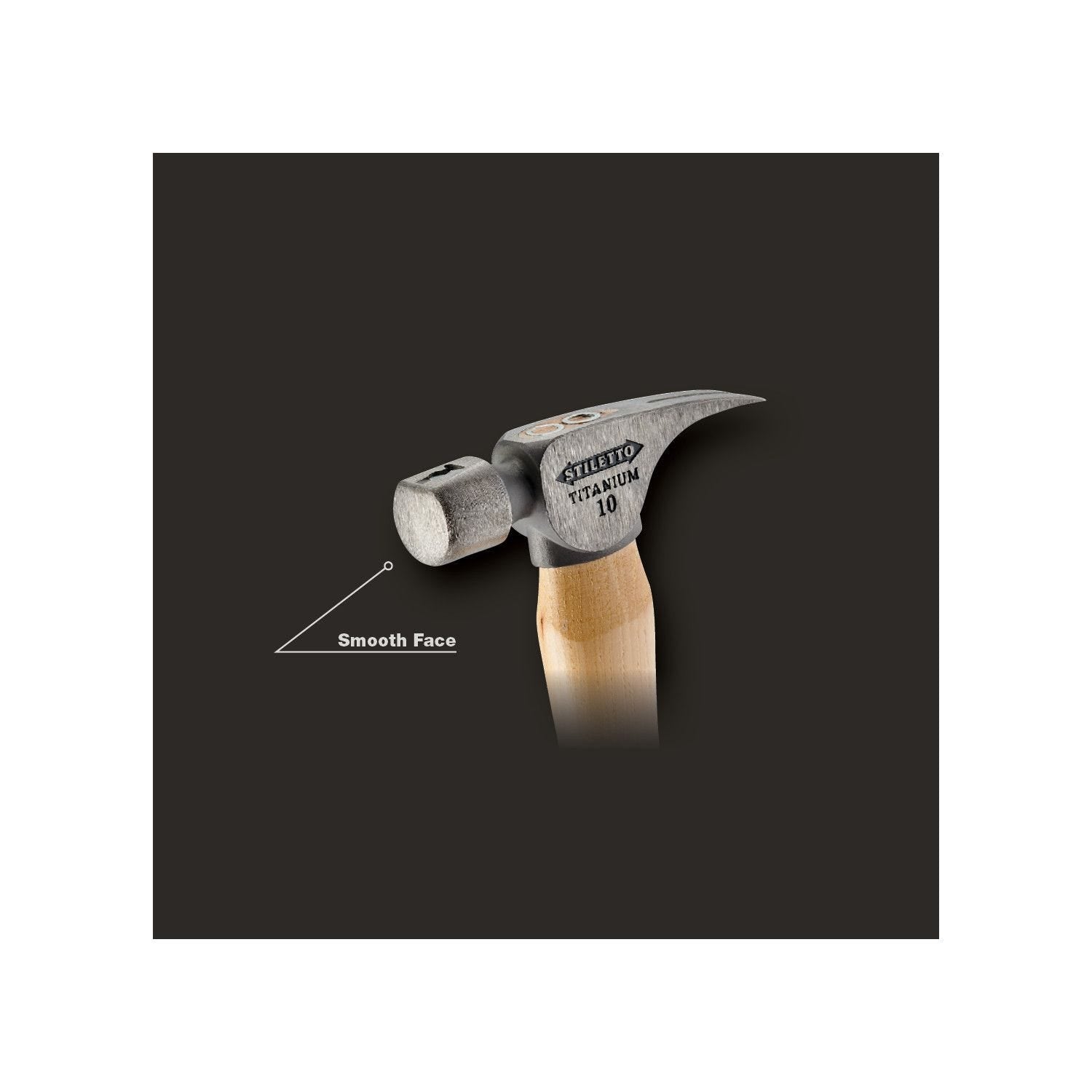 Stiletto FH10C 10oz Smooth/Curved Hickory Hammer