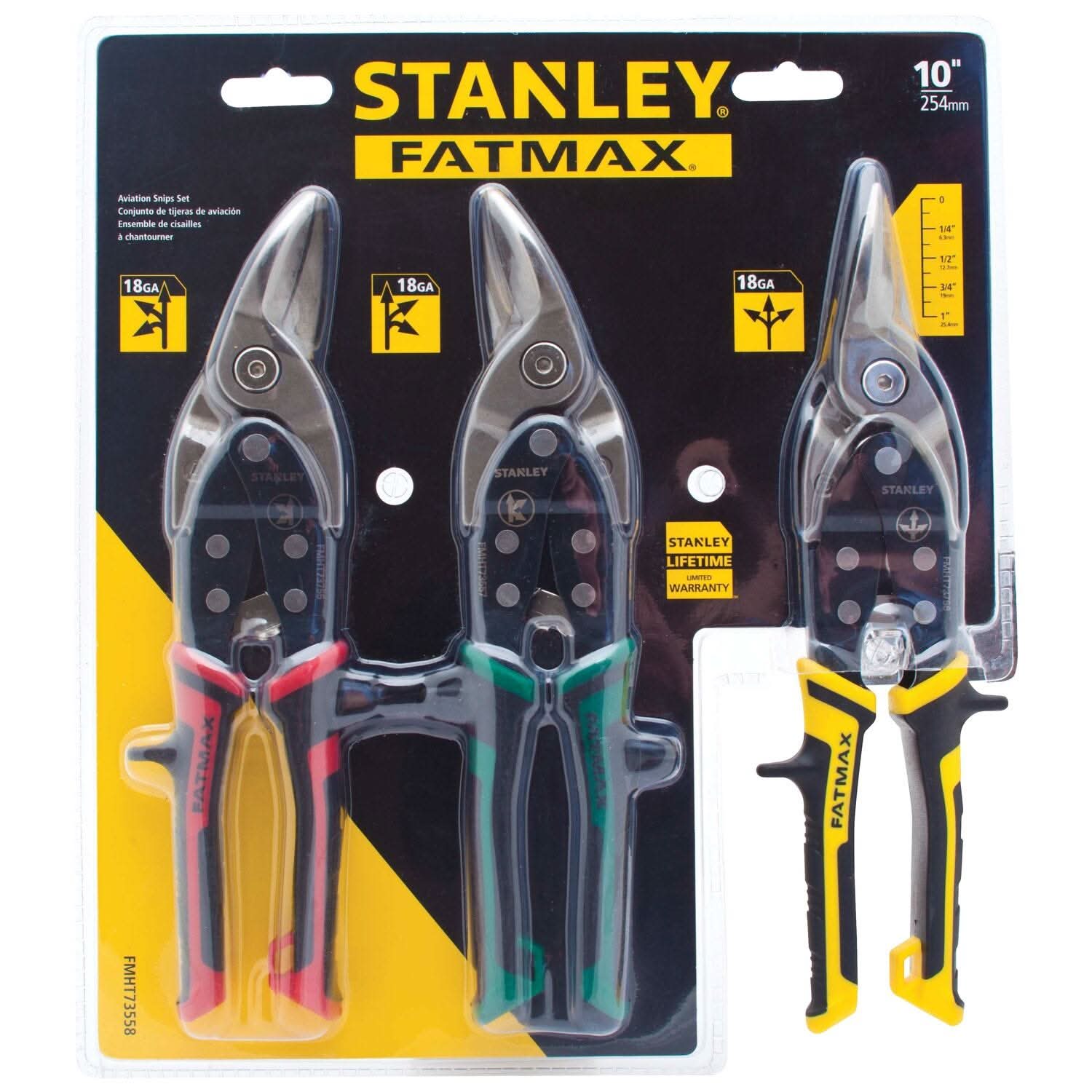 Stanley FMHT73558 FATMAX 3-Piece Aviation Snip Set – Tool Nut