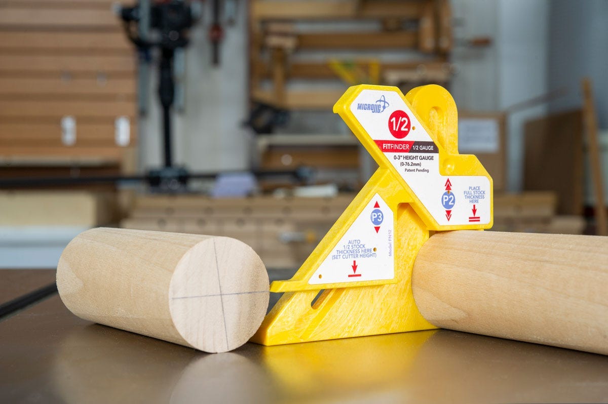 Micro Jig MATCHFIT Dado Stop Pro w/ FITFINDER 1/2 Gauge All-In-One Automatic Thickness Finder