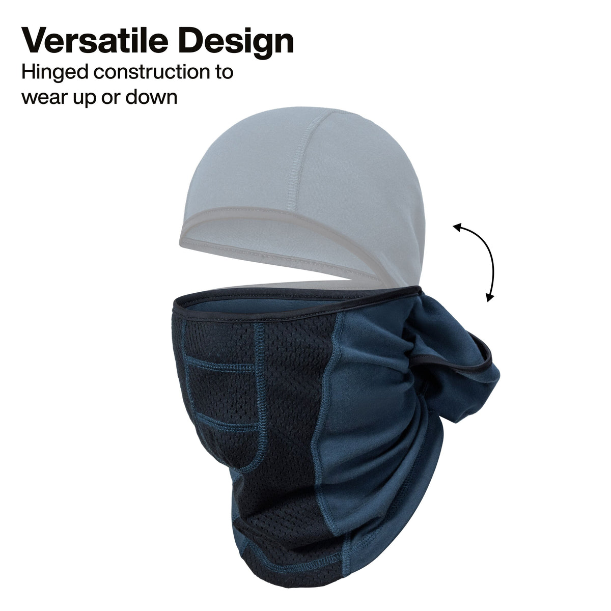 Klein FRBALC8 balaclava worn under a hard hat