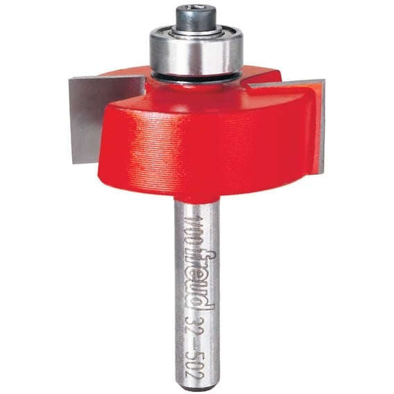 Freud 32-502 5/16",3/8",7/16",1/2-Inch Depth Rabbeting Router Bit with Bearings