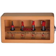 Freud 89-650 4 Piece Undersized Plywood Router Bit Set (1/2-Inch Shank)
