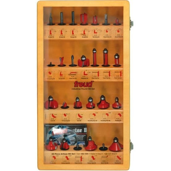 Freud 92-100 26 Piece Artisan Router Bit Set