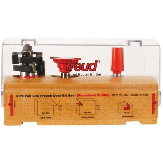Freud 98-307 3 Piece French Door Router Bit Set