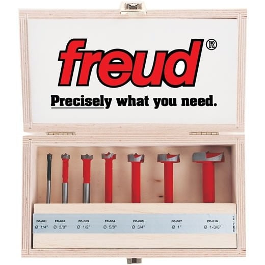 Freud FC-107 1/4-Inch to 1-3/8-Inch 7pc. Forstner Bit Set