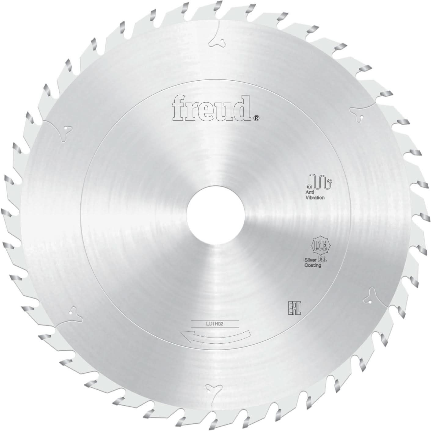 Freud LU1H02 185mm Thin Kerf Carbide Tipped Saw Blade for Ripping & Crosscutting
