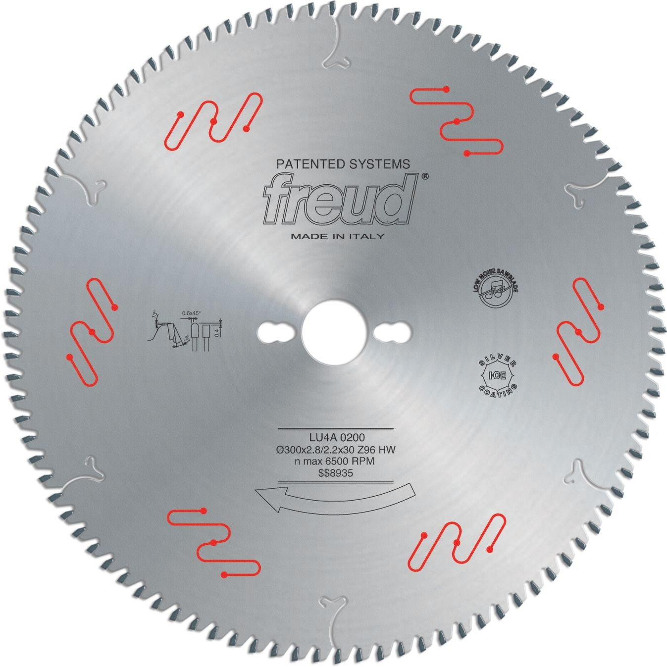 Freud LU4A02 300mm Carbide Tipped Saw Blade for Plastic Material & Plexiglass