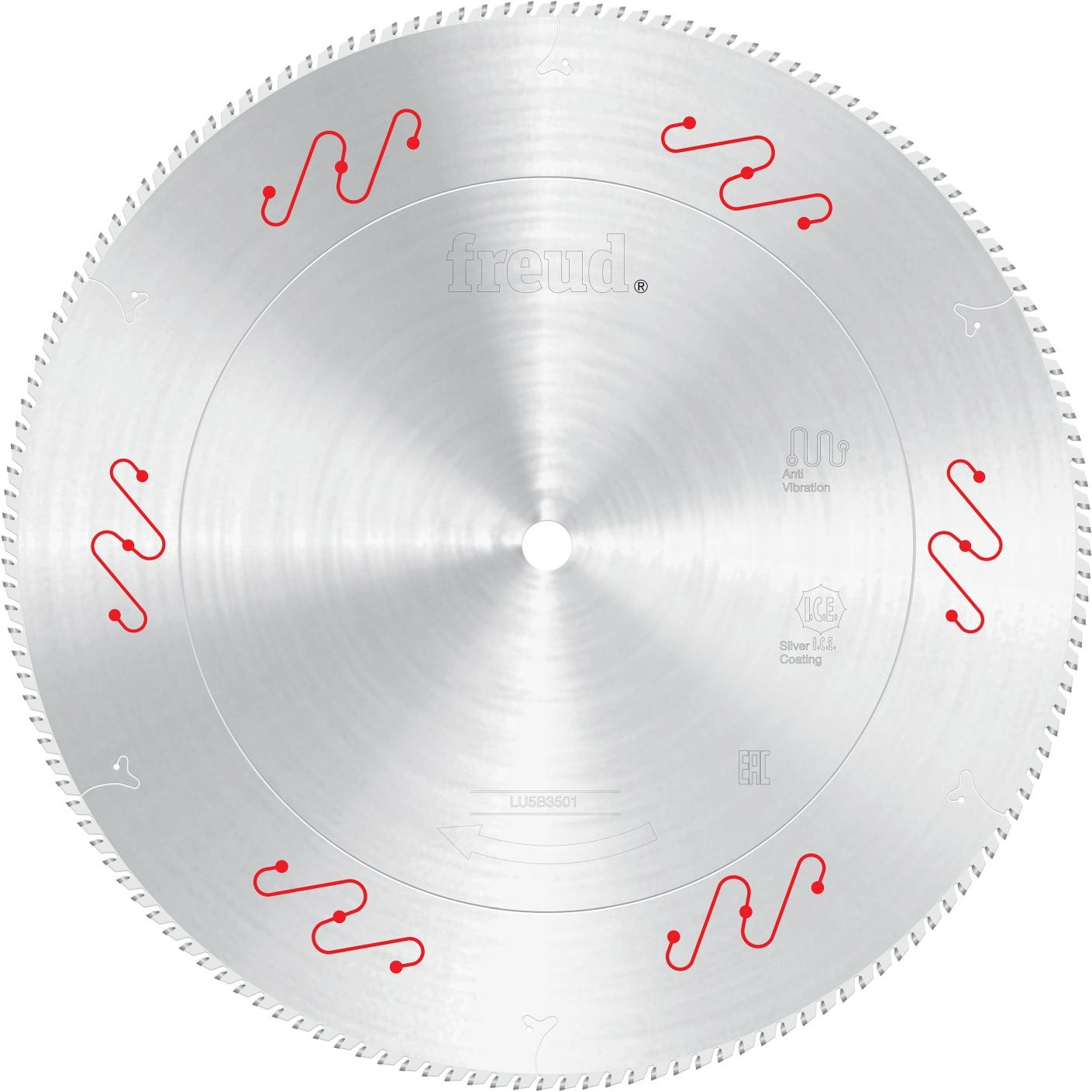 Freud LU5B3501 550mm Thin to Medium Aluminum & Non Ferrous Blade with Mechanical Clamping