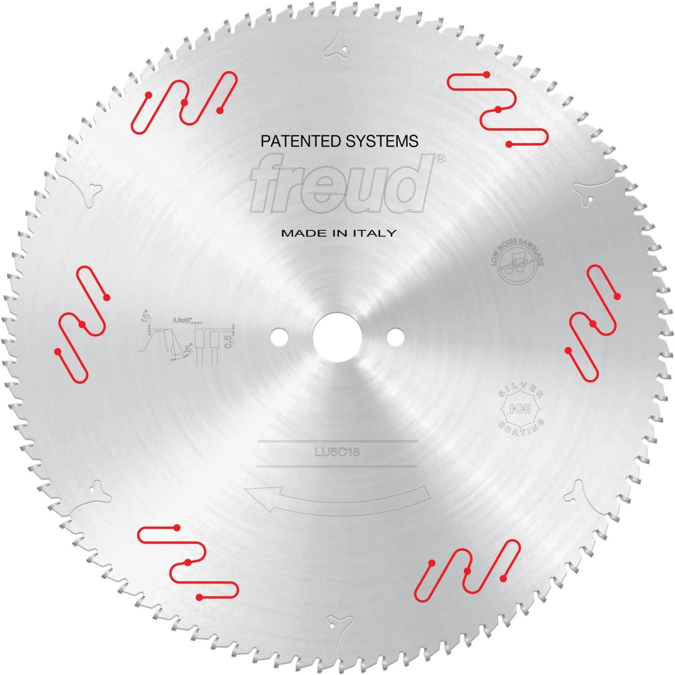 Freud LU5C18 400mm Medium to Thick Aluminum & Non-Ferrous Blade with or without Mechanical Clamping