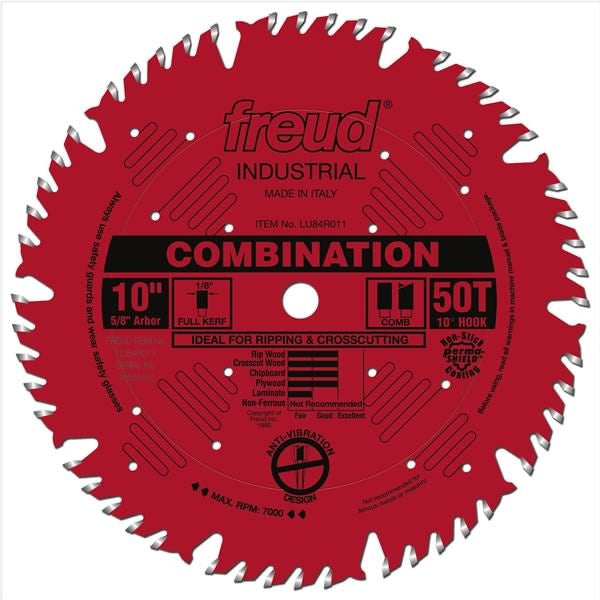 Freud LU84R011 10 in. Combination Blade