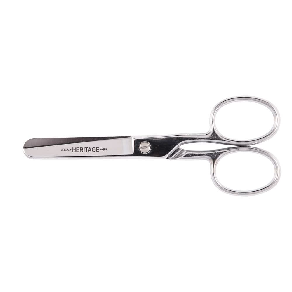 Klein Tools G46HC Safety Scissors with Large Rings, 6-Inch