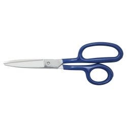 Klein Tools G718LRC Carpet Shear w/Ring, Curved, Coated Handle, 9-Inch