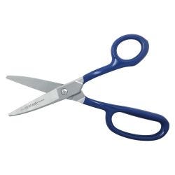 Klein Tools G718LRC Carpet Shear w/Ring, Curved, Coated Handle, 9-Inch