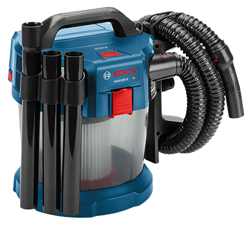 Bosch GAS18V-3N 18V 2.6-Gallon Wet/Dry Vacuum Cleaner with HEPA Filter, Bare Tool