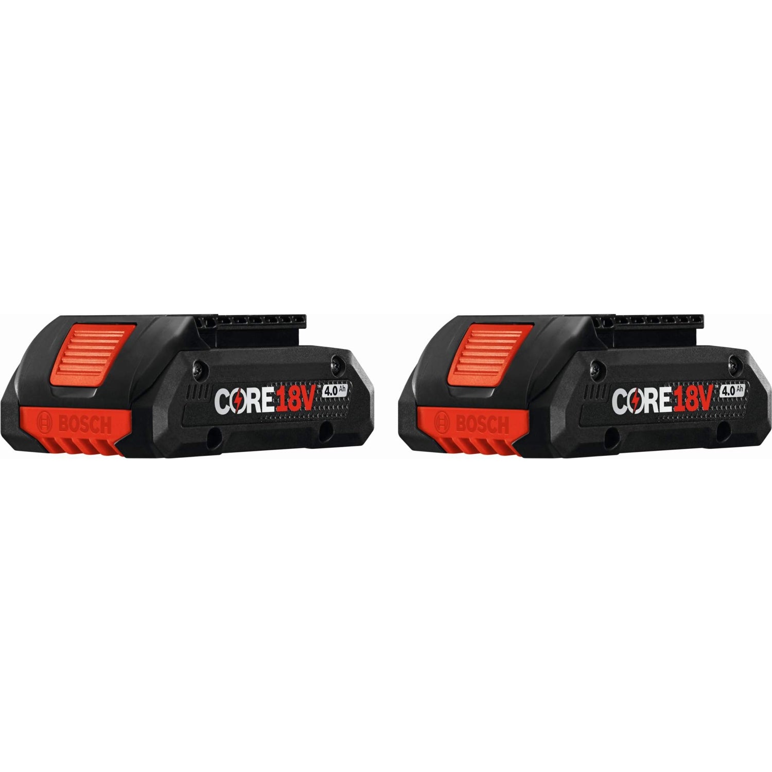 Bosch GBA18V40-2PK 18V CORE18V Lithium-Ion 4.0Ah Compact Batteries, 2-Pack
