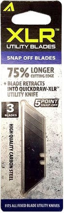 Quick Draw GBH00104 XLR Knife Snap Off Blades, 3-Pack