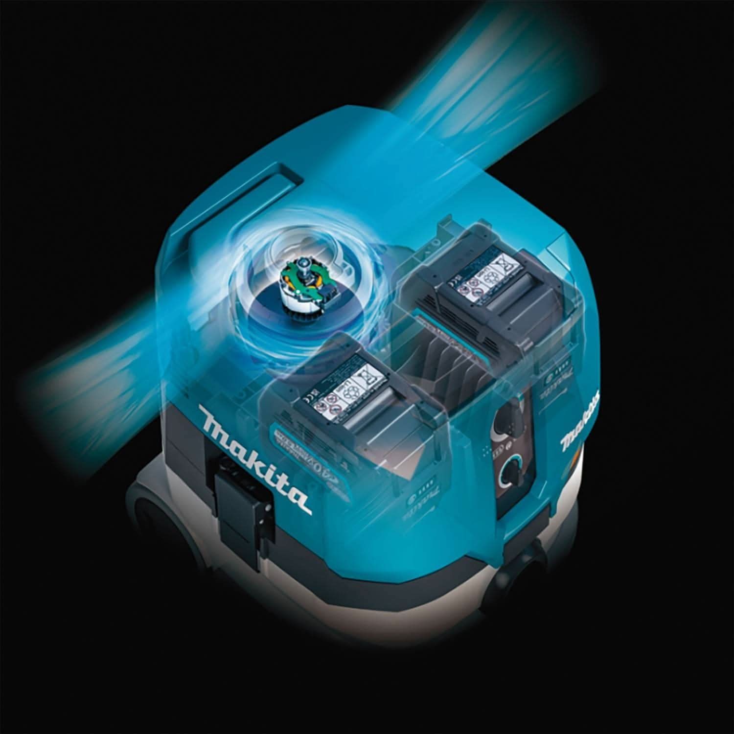 Makita 40V max XGT Brushless 4 Gal. HEPA Dry Dust Extractor Kit AWS (4.0Ah) w/ 40V max XGT 6-1/2" Plunge Circular Saw