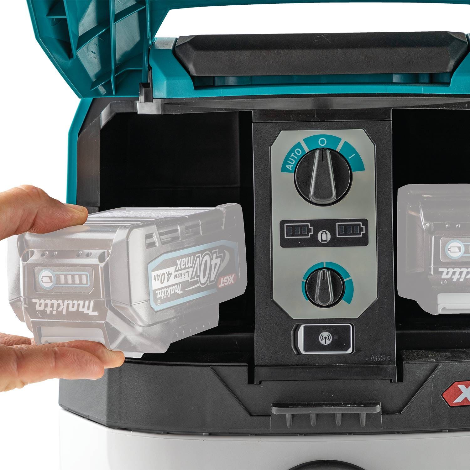 Makita GCV04ZX 40V max XGT Brushless Cordless 4 Gallon HEPA Filter Dry Dust Extractor, AWS Capable, Tool Only