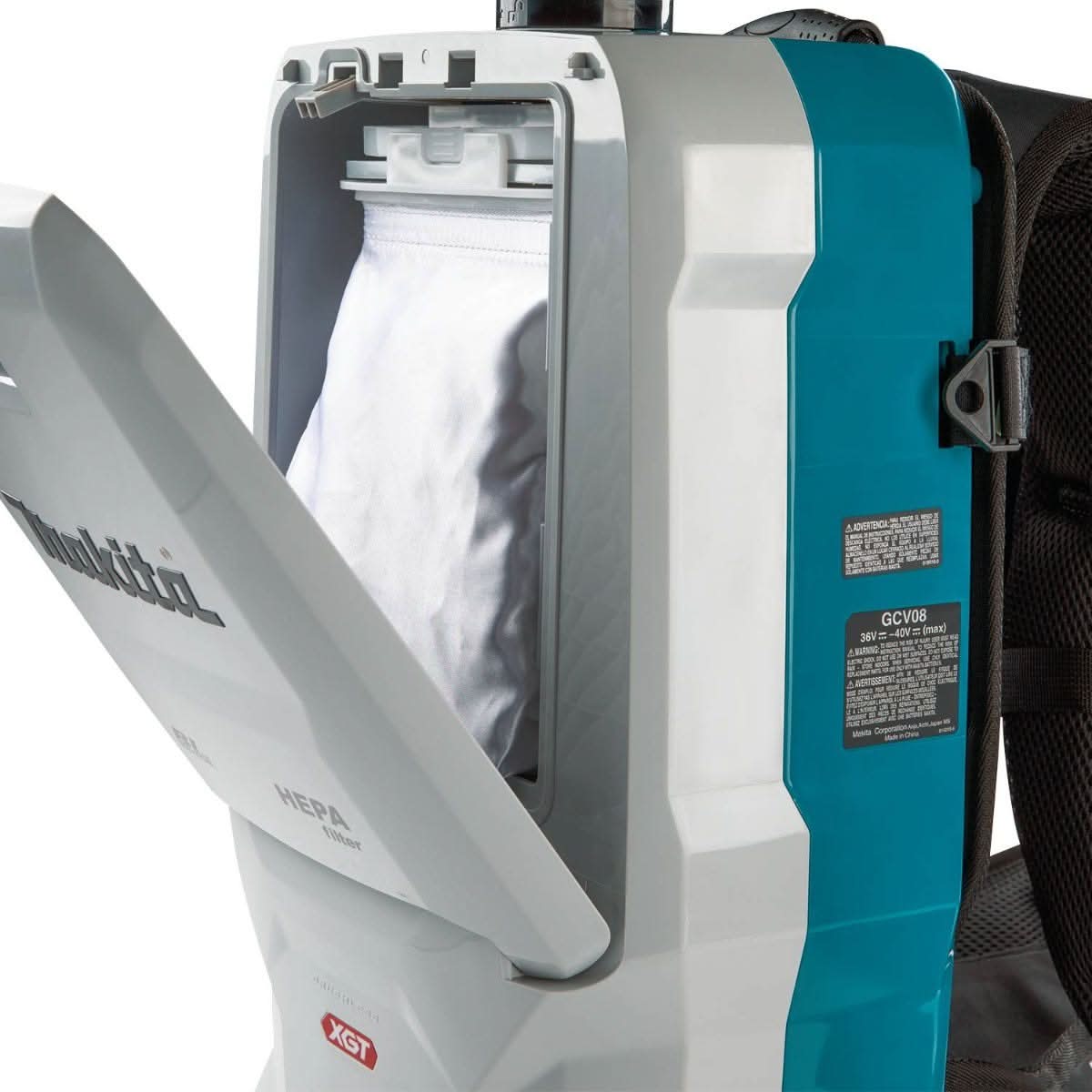 Makita GCV08PM 40V max XGT Brushless Cordless 6 Quart HEPA Filter