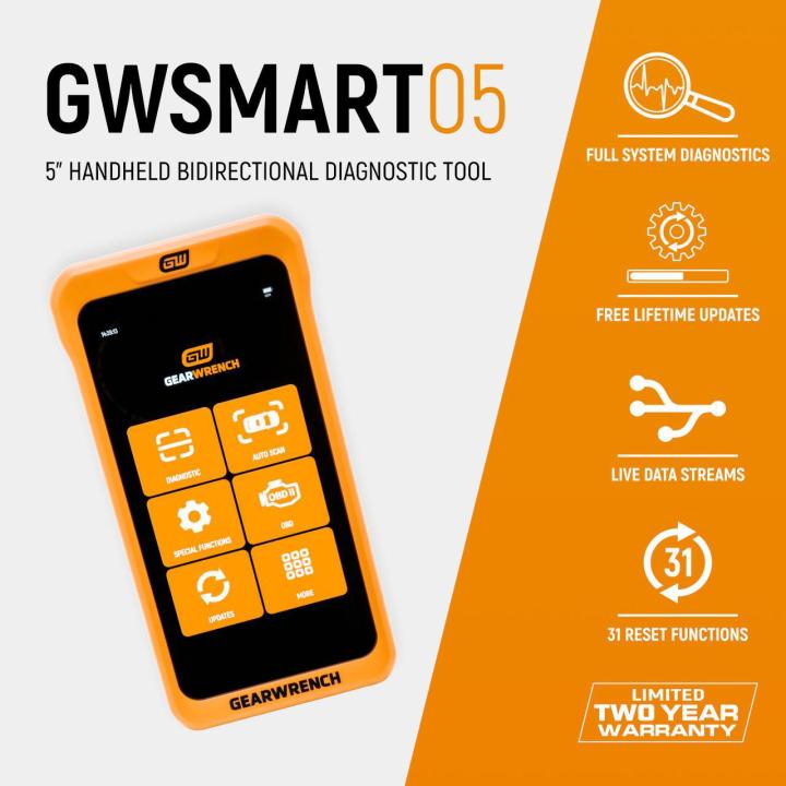 Gearwrench GWSMART05 5-in. Handheld Bi-Directional Diagnostic Tool
