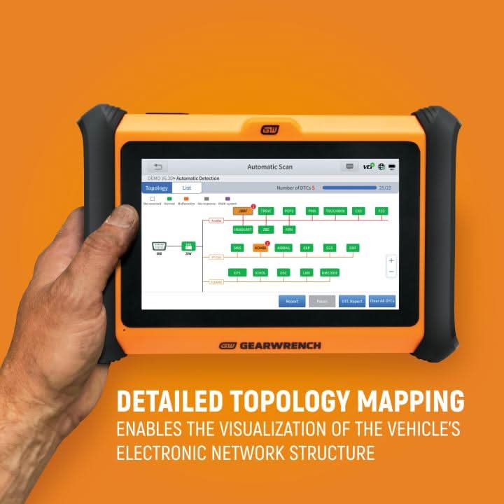 Gearwrench GWSMART07 7-in. Wireless Bi-Directional Diagnostic Tablet