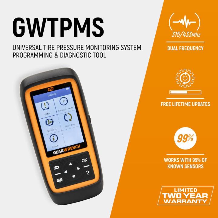 Gearwrench GWTPMS Universal Tire Pressure Monitoring System Programming & Diagnostic Tool