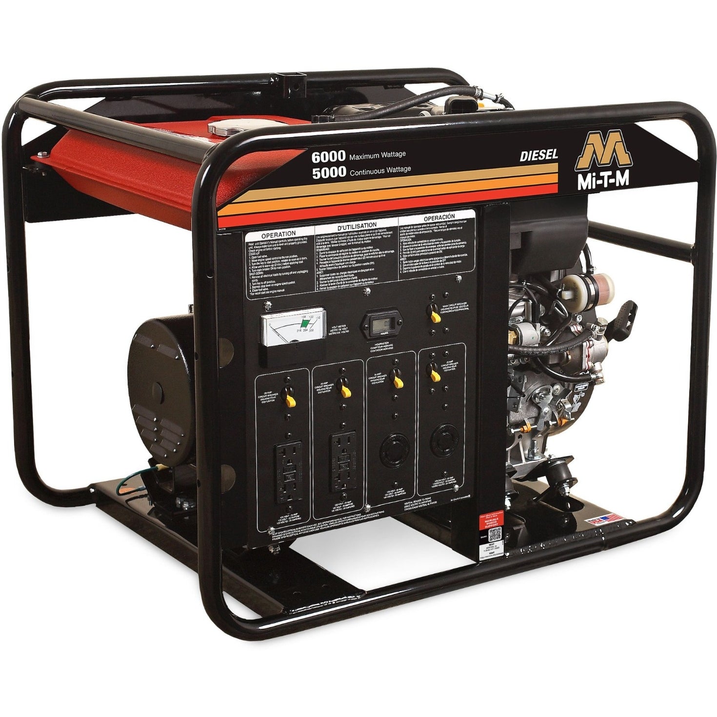 Mi-T-M GEN-6000-0MKD 6000-Watt Diesel Portable Generator